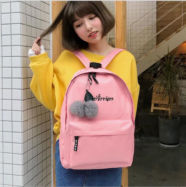 

2020 new mzl57 women canvas backpacks ladies shoulder school bag backpack rucksack for girls travel fashion bag