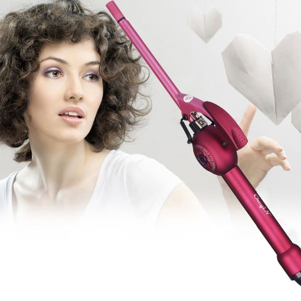 

9mm deep curly hair styler curls ceramic curling iron fashion wand curler pear hair curlers rollers high quaity curling wand 45