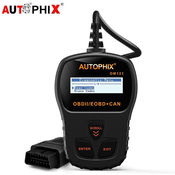 

auix om121 obd2 car diagnostic scanner universal obd scanner engine code reader automotive scaner diagnostic tool for cars