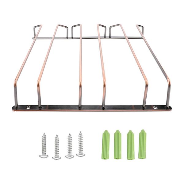 

champagne stemware rack stainless steel chrome plated wine glass cup holder kitchen wall mount wine rack bar hanger