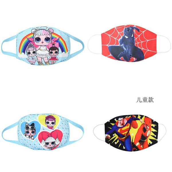 

cloth facemasks kids snorkel set mask cotton face mouth mask cartoon youth children masks for kid puuvilla rusko qsonp, Silver