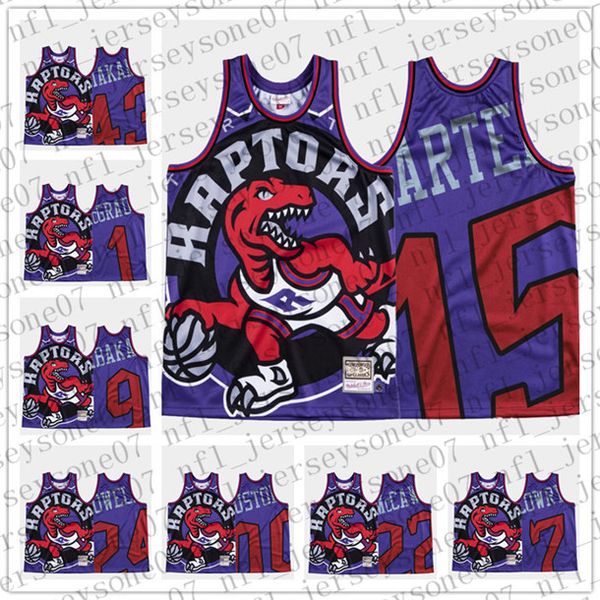 

custom men's toronto raptors gasol norman fred vanvleet serge ibaka patrick mccaw kyle lowry retro team big face covered funny jers, Black