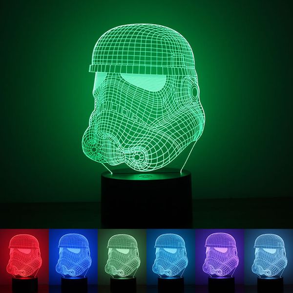 

2019 price 3d led night light touch switch table lamp usb 7 color changing touching room decor colorful led lighting