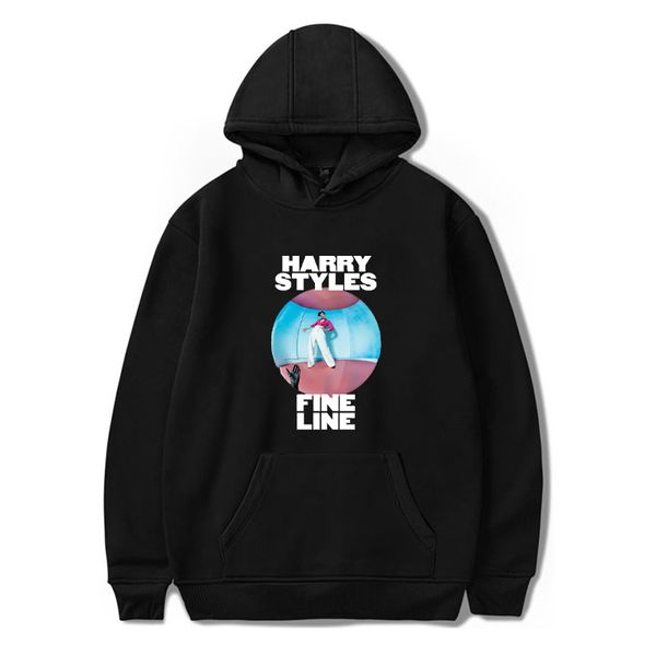 

autumn winter hip hop harry styles hoodies women men harajuku fine line hoodie streetwear pullover womens sudadera, Black