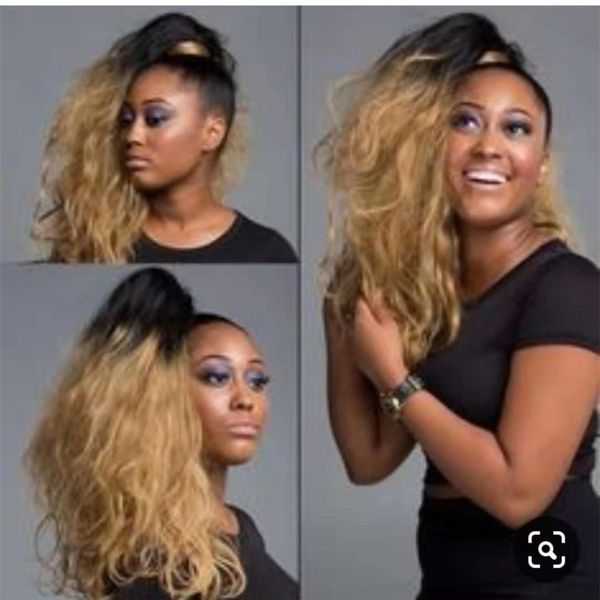 1b 27 Messy Wavy Ombre Blonde Ponytail For Fun And Flippy Casual