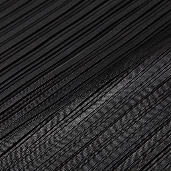 

lanmrem 2020 new summer pleated thin styles women clothes vintage half-body skirt high waist ol confortable length 52 75 85 cm, Black