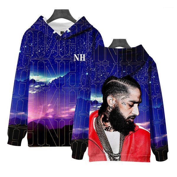 

hombres футболка nipsey hussle rip толстовки весна лето топы с капюшоном 3d дизайнер классические тройники, Black