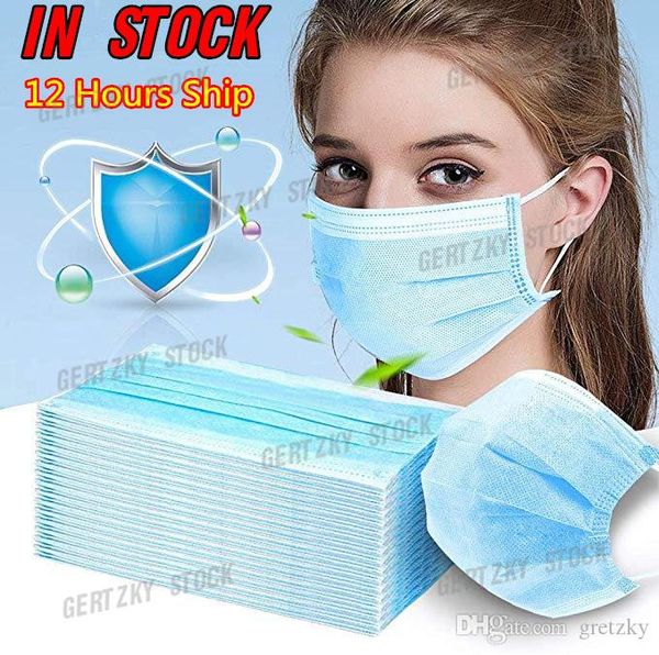 

7339044 12 часов корабль! dhl бесплатная доставка 5-10 дней доставки одноразовые маски для лица 3-слойная маска для лица мужчины и женщины м