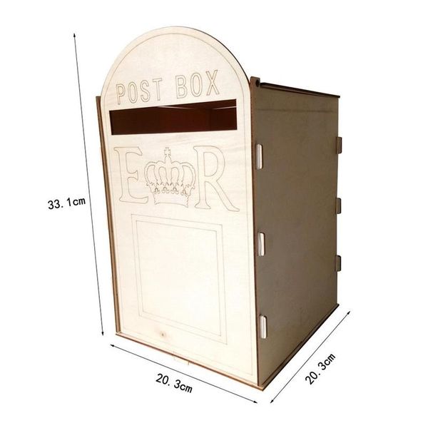 

diy wooden wedding supplies mailbox royal mail style ornaments wedding post box card boxes other event party supplies