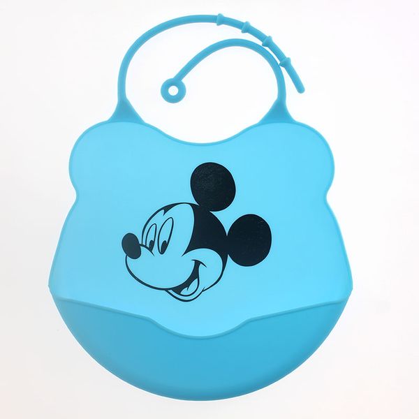 

1 pcs silicone baby kids bibs catcher waterproof cartoon boys girls infant bandana bebes bavoir durable feeding newborn