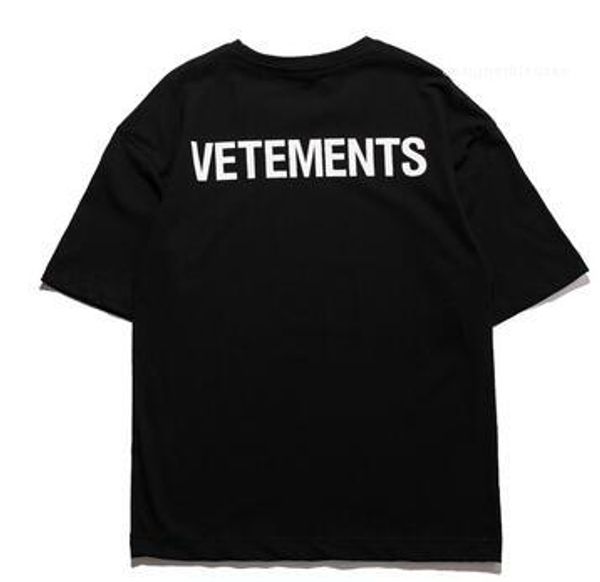

рукавами топы одежда персонала картой vetements и мужские буквы печатные футболки лето с коротким, White;black