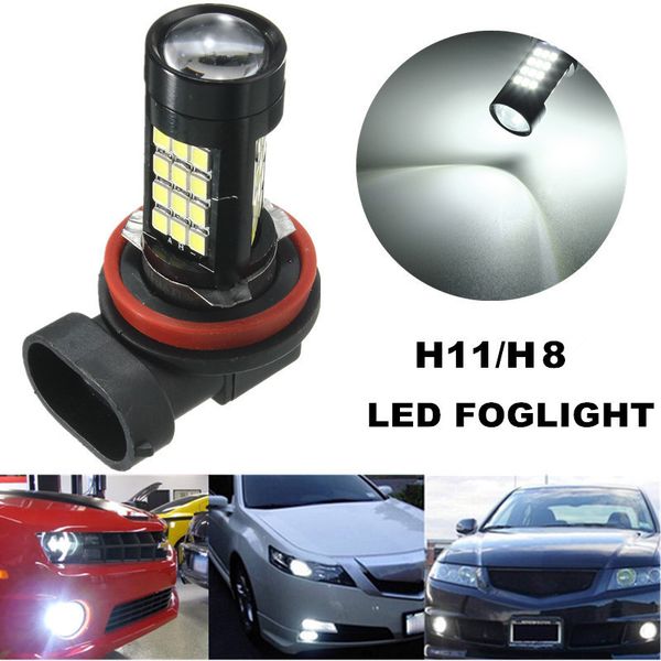 

2pcs h11/h8 42 smd led white samsung 2835 canbus error fog light bulb 6500k nj88