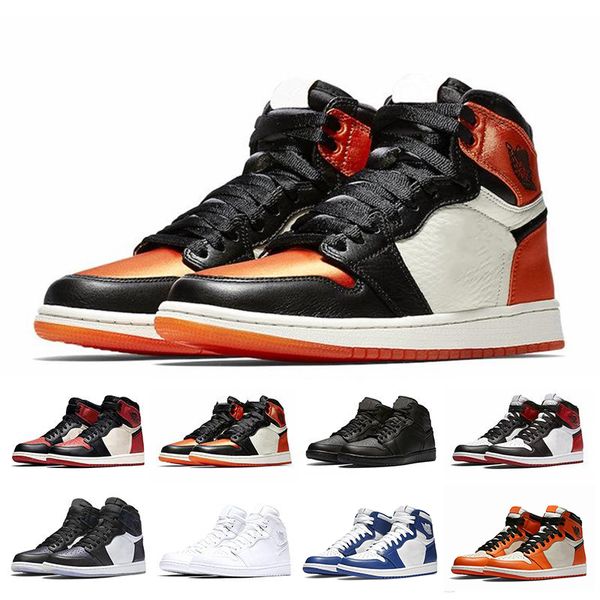 

with box 2019 mens 1s basketball shoes pine green court purple chicago og 1 blue backboard sports sneaker designer trainers size 5.5-13, White;red