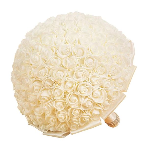 

portable wedding bride artificial flower rose silk flowers beautiful handmade wedding bouquet decorative flowers