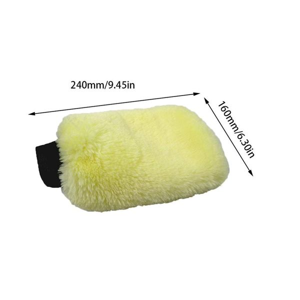 

car wash wool gloves wool velvet waxing thick double-sided gloves car cleaning tools cleaning supplies