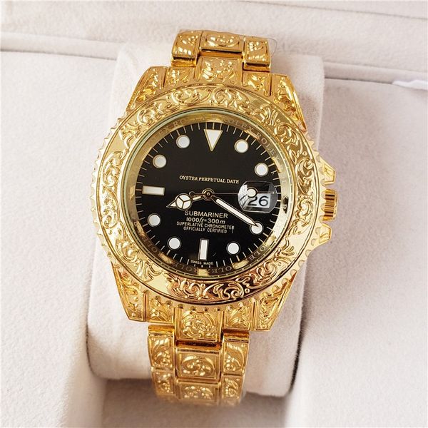 

2019 relogio masculino мужские часы Luxury wist мода черный циферблат с календарем браслет склад