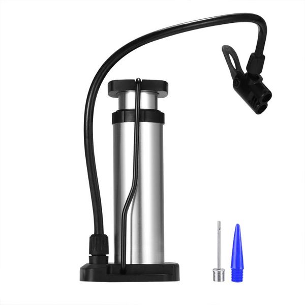 

portable high pressure tire air pump 100psi bike pump aluminum alloy mountain bike inflator foot cycling car pumping air