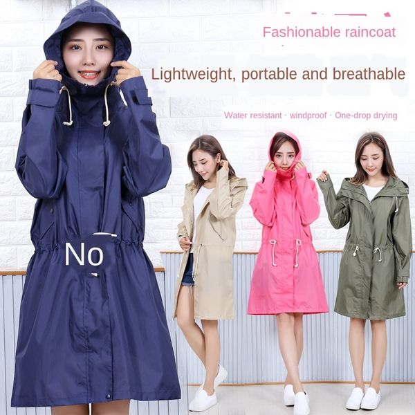 

big brim raincoat light breathable poncho waist midi waterproof big brim raincoat women's light breathable poncho waist windbreaker ad, Black