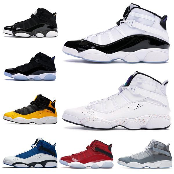 

discount men basketball shoes 6 six rings concord confetti taxi bred space jam mens trainers athletic sports sneakers 7-13