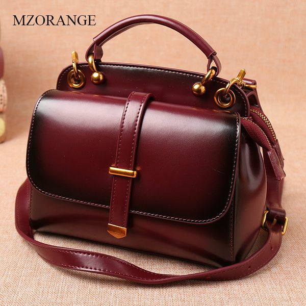 

mzorange women genuine leather flap fashion crossbody bags handbags shoulder bags ladies small new lady postman bag