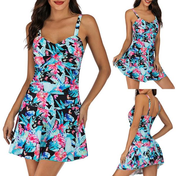 

women plus size print tankini swimjupmsuit swimsuit beachwear stiped swimwear swimming bathing suits maillot de bain femme