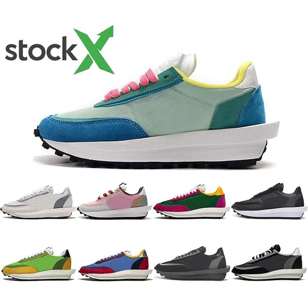 

new luxury sacai ldv waffle men women running shoes black white grey pine green gusto varsity blue mens trainers sports sneakers 36-45