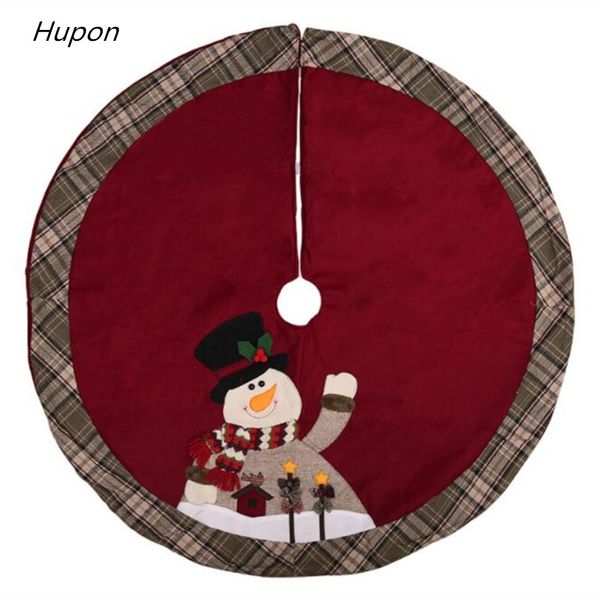 

santa/snowman christmas tree decorations 105cm xmas tree skirt merry christmas carpet for home new year party supplies gift