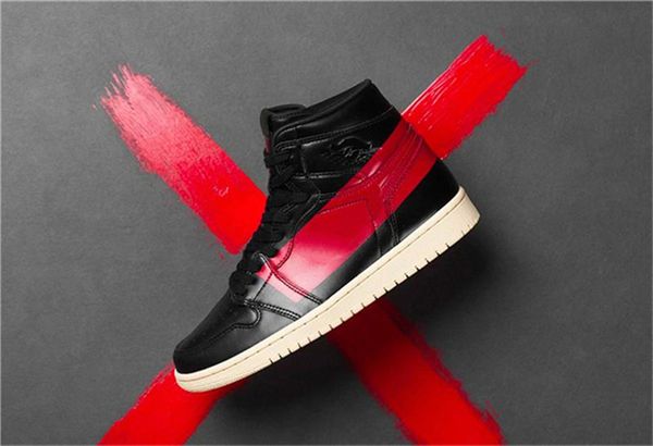 

2019 release air high og 1 couture defiant mens basketball shoes black gym red muslin 1s bq6682-006 athletic sneakers size 40-47, White;red