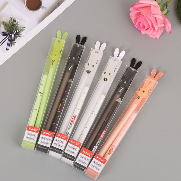 

student erasable crystal blue neuter pen cartoon speed brush erasable neuter pen