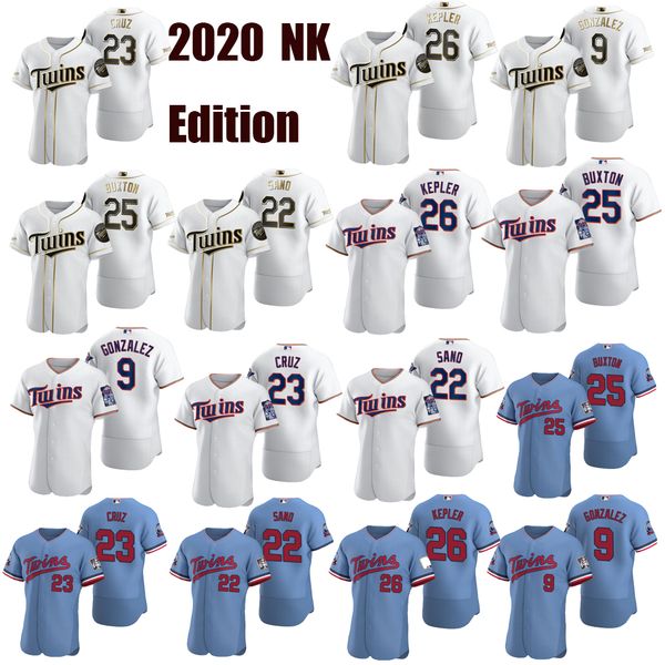 

2020 minnesotas men's women's youth nelson cruz max kepler miguel sanó eddie rosario jake cave harmon killebrew bert blyleven twin, Blue;black