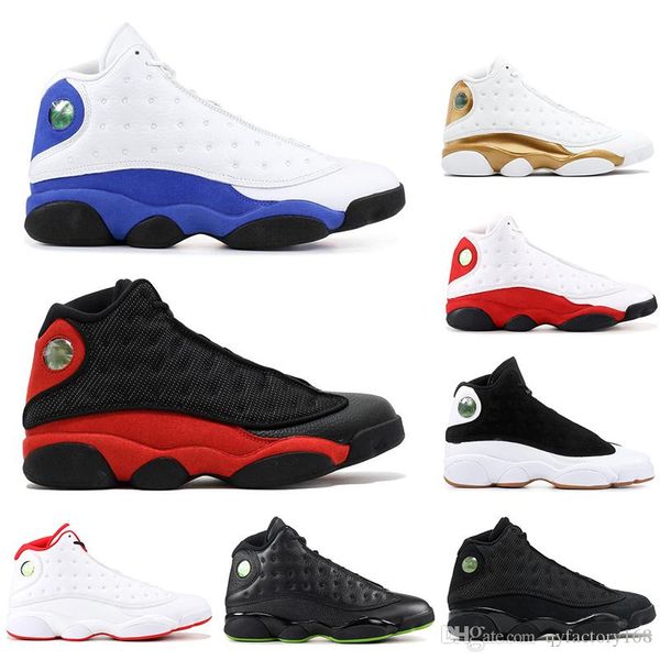 

with socks air jordan retro 13 bred chicago flint atmosphere men women basketball shoes 13s melo sneakers 40-47