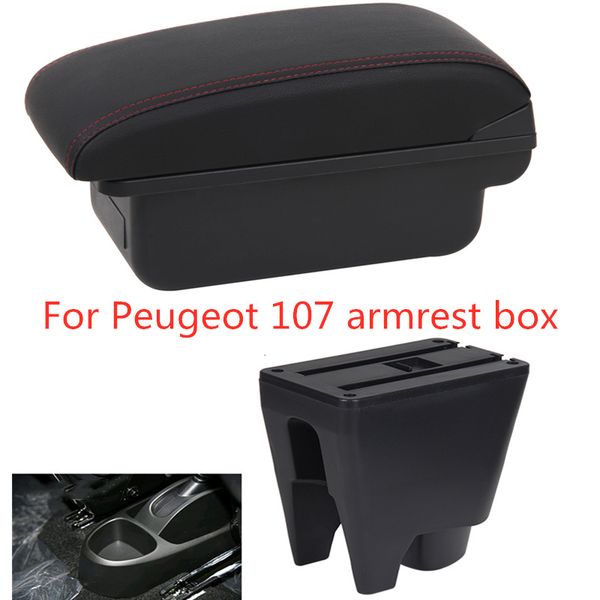 

for 107 armrest box central store content box armsteun cup holder ashtray interior car-styling accessories