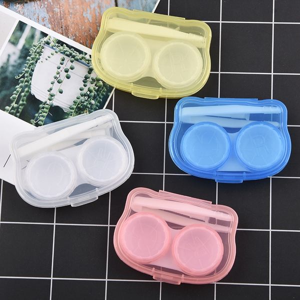 

808 pp invisible transparent simple portable glasses case nursing glasses box contact lenses case nursing box