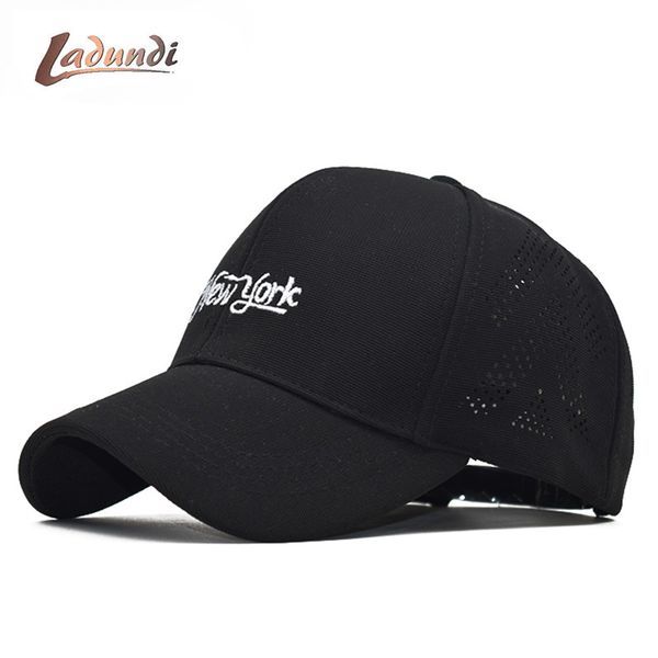 

2019 solid summer 58-63cm baseball cap men snapback women quick dry mesh cap breathable sun hat bone masculino trucker, Blue;gray