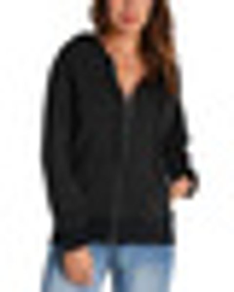 

zipper design hoodies sweatshirt women casual loose long sleeve hooded sweatshirt solid color warm hoodies overcoat plus size, Black