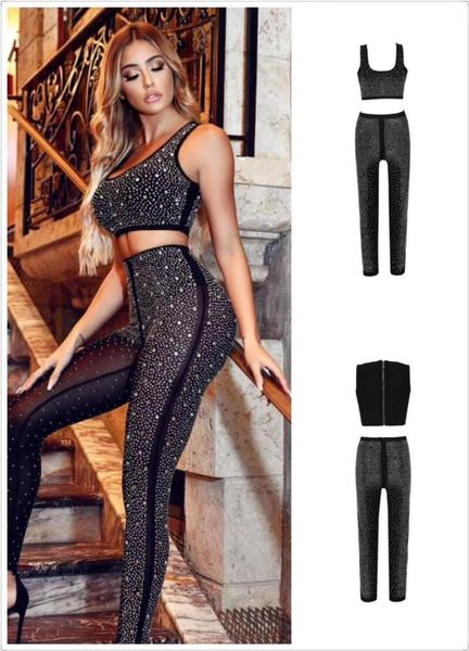 

new fashion women sets tank black full skirt bandage party sets quality, White