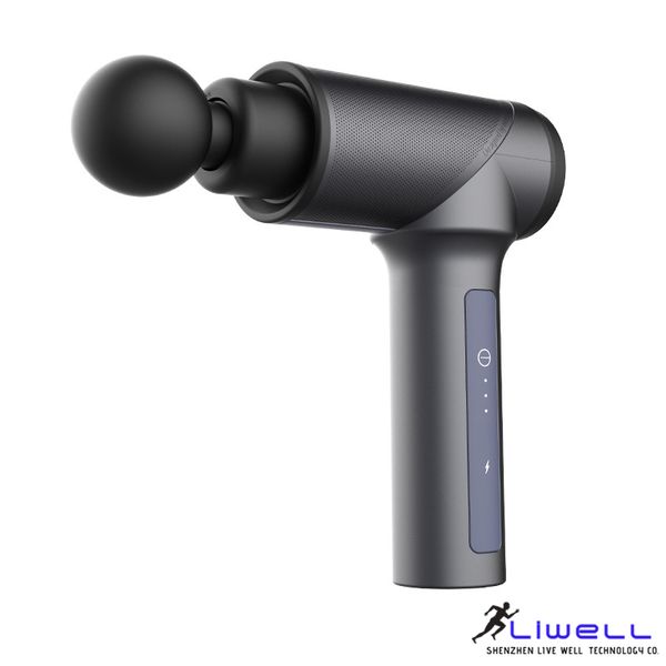 

2019 new mini muscle massage gun 5 gears electric vibration body tissue massager deep relaxed pain relief muscle stimulator.super light