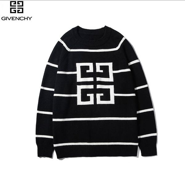 

fashion men women giv sweater french trend brand designer sweatshirt classic logo printing luxury sweaters round neck selling, White;black