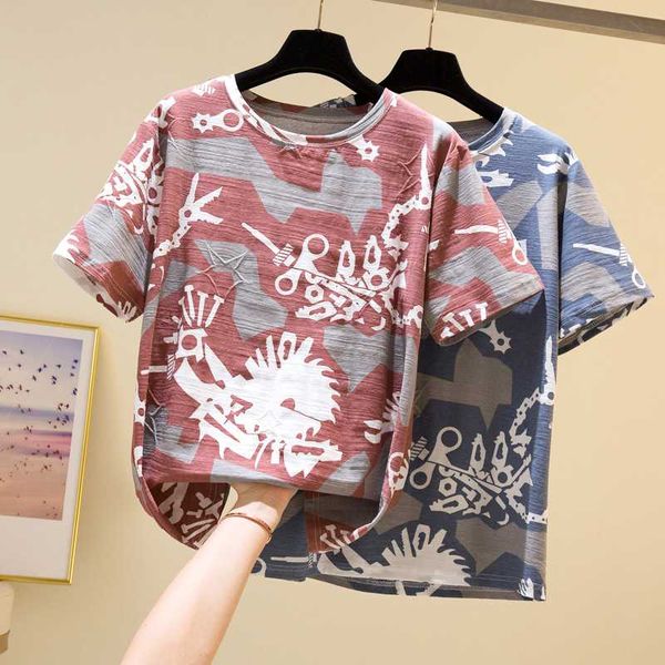 

plus size cotton t-shirts woman 2020 summer novelty short sleeve loose korean style graphic tees shirt oversized female, White
