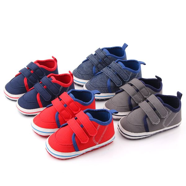 

Boys Shoes Breathable Anti-Slip First Walkers Toddler Soft Soled Solid Color Boy Shoes Walking Sneakers 0-1Y