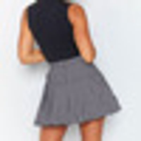 

womens skirt ladies party summer pleated fashion clubwear high waist casual, Black