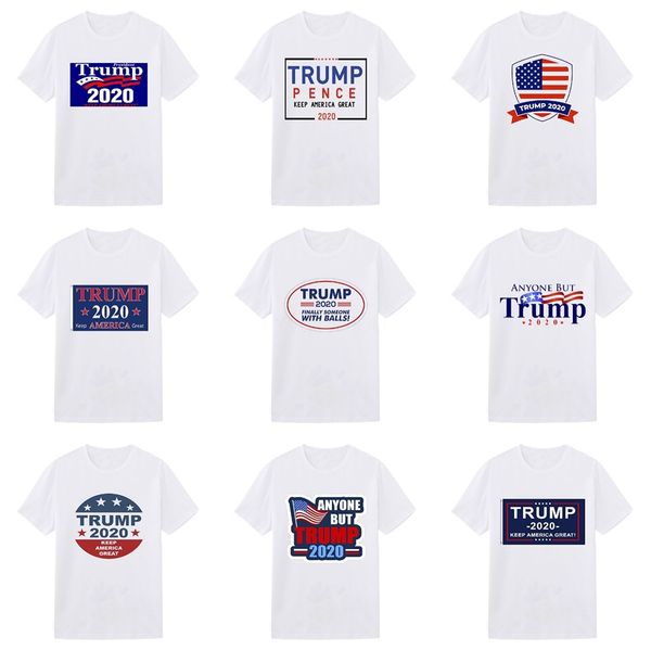 

luxury summer t shirt collar white short sleeve designer shirts men women trump t shirts tees s-2xl #259, White;black