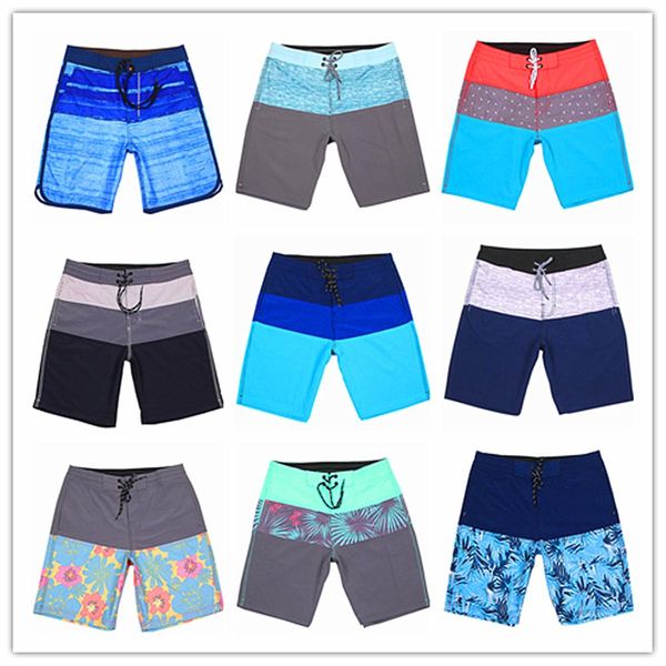 

2019 brand phantom elastic spandex beach board shorts men swimwear bermuda mens hawaiian shorts swimsuit 100% quick dry, White;black