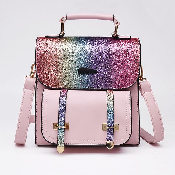 

women's new fashion student backpack sequined travel bag shoulder bag