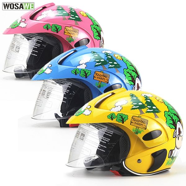 

wosawe children motocross ful face helmet motorcycle kids helmets motorbike childs moto safety headpiece protection gear