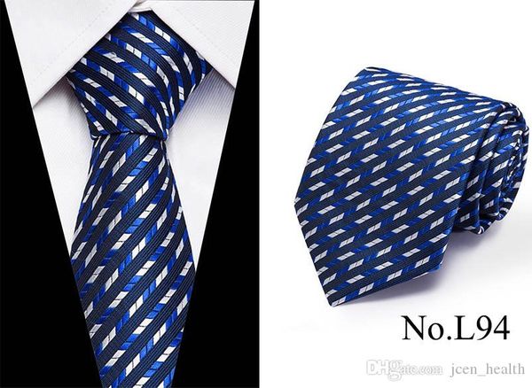

wholesale new designer stripe streak silk tie 7.5cm luxury paisley necktie neck tie for men formal business wedding party ties, Blue;purple