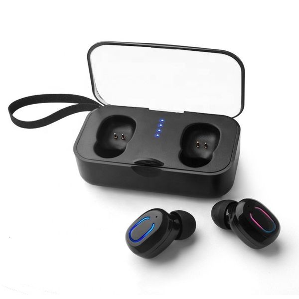 

Ti8s TWS Mini Wireless Bluetooth 5.0 Earphones Stereo Earbud Headset Fitness Headphones with Charging Case Mic for Iphone Xiaomi