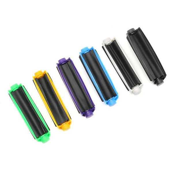La più nuova forma di cono di plastica colorata 110MM rotolo macchina manuale facile rotolamento strumento di fumo di sigaretta di tabacco portatile di alta qualità all'ingrosso DHL