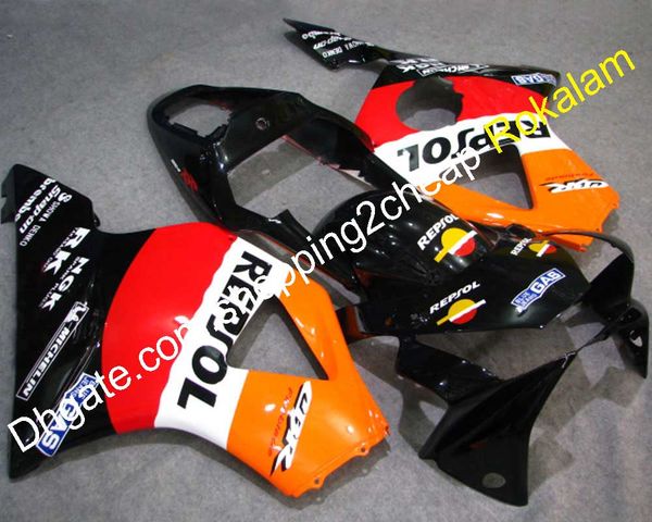 

fairings for honda 02 03 cbr900rr 954 2002 2003 cbr900 900rr black white red orange motorcycle body works fairing kit (injection molding)