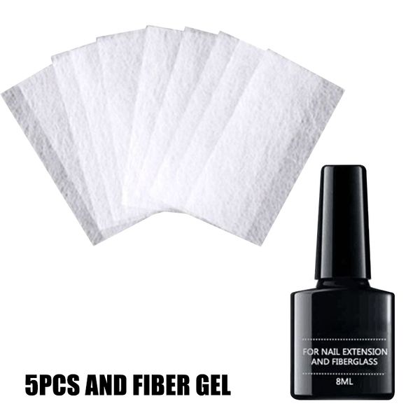 

nail extension fiberglass set strong adhesion acrylic tips home salon manicure tool, Red;pink